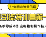 卓凡引流特训营第一期:高手零成本引流秘籍和操作技巧,让你精准流量倍增-私藏资源社