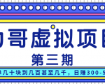 力哥实操内训虚拟项目第三期,每单几十块到几百甚至几千,日赚300-500+-私藏资源社