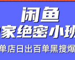 火焱社闲鱼独家绝密小班课-闲鱼单店日出百单黑搜爆破法-私藏资源社