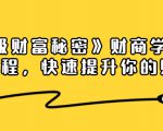 《终极财富秘密》财商学习必修课程,快速提升你的财富(18节视频课)-私藏资源社