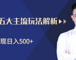 柚子咸鱼淘客五大主流玩法解析,掌握后既能引流又能轻松实现日入500+-私藏资源社