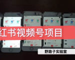野路子小红书视频号1.0项目，直接上手操作就能赚钱的视频号项目-私藏资源社