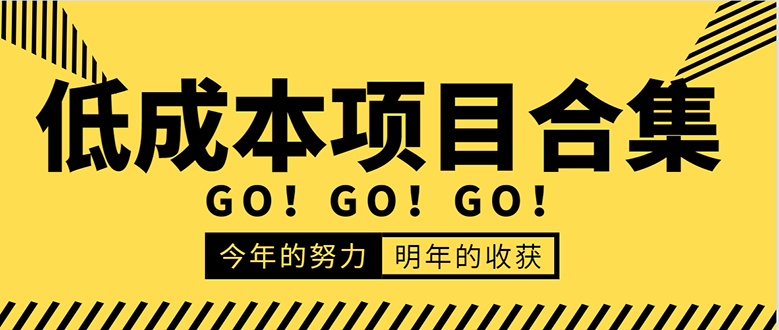 低成本零成本项目合集：赚钱快的慢的、暴利的，线上线下的，价值万元资料-私藏资源社