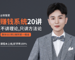 苏笙君的赚钱系统20课 教你从0到1赚到你的第一桶金（不讲理论，只讲方法论）-私藏资源社