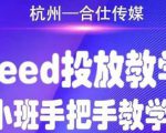 合仕传媒Feed投放教学,手把手教学,开车烧钱必须自己会-私藏资源社