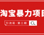 引流哥·第3期淘宝暴力项目:每天10-30分钟的空闲时间,有淘宝号,会玩淘宝-私藏资源社