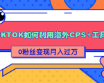 详细解析TIKTOK如何利用海外CPS+工具0粉丝轻松变现月入过万-私藏资源社