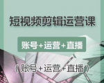 南小北短视频剪辑运营课:账号+运营+直播,零基础学习手机剪辑【视频课程】-私藏资源社