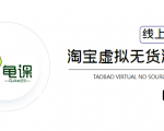 龟课·淘宝虚拟无货源电商5期,全程直播 现场实操,一步步教你轻松实现躺赚-私藏资源社