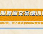 朋友圈文案培训课,听了就会写,写了就会卖的朋友圈文案课-私藏资源社