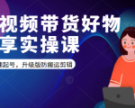 短视频带货好物分享实操课：快速起号，升级版防搬运剪辑-私藏资源社