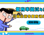 复购率超过45%,小商业获客复购训练营进阶课程-私藏资源社