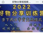 萌飞好物·2022抖音好物分享训练营,当下风口带货变现模式,从入门到精通-私藏资源社