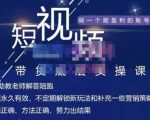 吴Sir·短视频带货底层实操课,教你如何选爆品、了解获短视频流量密码,正确起号-私藏资源社
