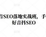 王通·抖音SEO落地实战班,手手带你做好音抖SEO-私藏资源社