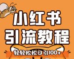 小红书运营引流全系列课程,每天引流100精准粉-私藏资源社