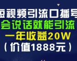 安妈·短视频引流口播号,会说话就能引流,一年收益20W(价值1888元)-私藏资源社