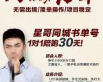 星哥同城教育书单号课程，无需出境简单操作项目稳定-私藏资源社