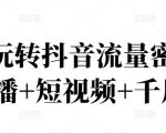 2022玩转抖音流量密码,(直播+短视频+千川)-私藏资源社