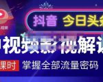 嚴如意·中视频影视解说—掌握流量密码，自媒体运营创收，批量运营账号-私藏资源社