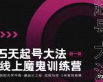 大播·五天起号魔鬼训练营,告别光学不练,逼自己上车,成败与否,5天拿到结果-私藏资源社
