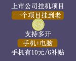 正规挂机项目,支持手机电脑一起挂,支持虚拟机多开,可以挂到老-私藏资源社