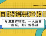 同城跨渠道销售,专注生鲜领域,一人运营一座城,避开价格战-私藏资源社
