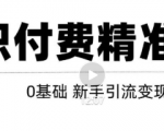 玩转知识付费项目精准引流,给你1套课多账号操作落地方案!-私藏资源社
