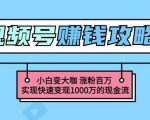 玩转微信视频号赚钱：小白变大咖涨粉百万实现快速变现1000万的现金流-私藏资源社