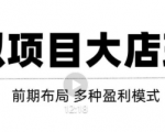 虚拟项目月入几万大店玩法分享,多店操作利润倍增(快速起店盈利)-私藏资源社