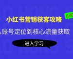 小红书营销获客攻略:从账号定位到核心流量获取,爆款笔记打造-私藏资源社