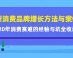 新消费品牌增长方法与案例精华课:20年消费赛道的经验与坑全收录-私藏资源社
