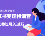 小红书变现特训营：带你快速入局小红书，从0到1月入过万-私藏资源社