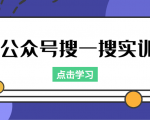 公众号搜一搜实训,收录与恢复收录、 排名优化黑科技,附送工具(价值998元)-私藏资源社