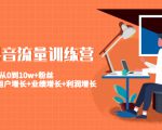 美业抖音流量训练营:从0到10w+粉丝 让你的门店用户增长+业绩增长+利润增长-私藏资源社