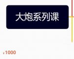 大炮拼多多运营系列课,各类玩法合集,拼多多运营玩法实操-私藏资源社