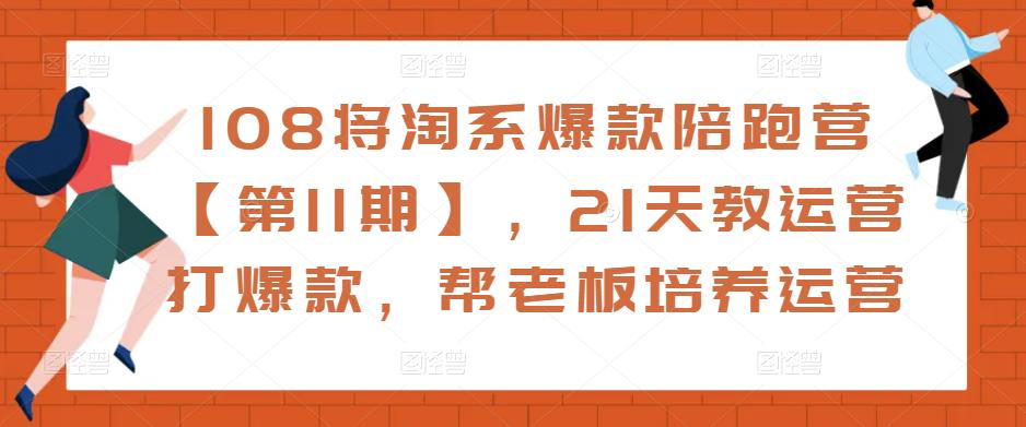 108将淘系爆款陪跑营【第11期】，21天教运营打爆款，帮老板培养运营-私藏资源社