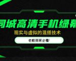 同城高清手机绿幕,直播间现实与虚拟的混搭技术,老板商家必看!-私藏资源社