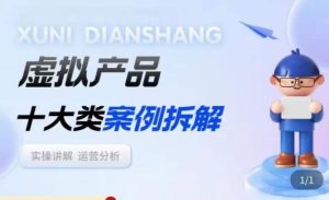 虚拟产品项目拆解课,十大类案例拆解分析运营玩法-私藏资源社