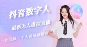 抖音数字人虚拟无人直播间打造(外面收费6000)-私藏资源社