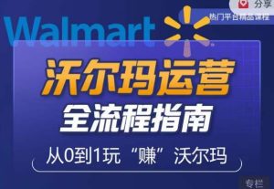 沃尔玛店铺前期运营从零到一最全指南,全面挖掘沃尔玛入门盲区,深度打造新手实操技巧-私藏资源社