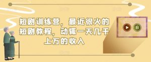 短剧训练营,最近很火的短剧教程,动辄一天几千上万的收入-私藏资源社