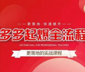 互力-多多新品打爆全流程，拼多多14天拉搜索自然流量，更落地·快速提升-私藏资源社