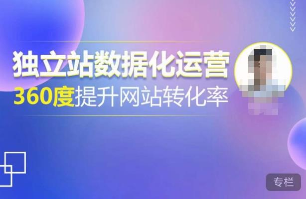 独立站数据化运营，360度提升网站转化率，亿级独立站大卖，带你用数据说话，提升转化率超过4%-私藏资源社