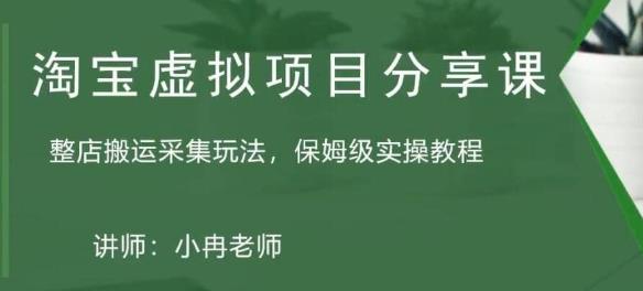 淘宝虚拟整店搬运采集玩法分享课：整店搬运采集玩法，保姆级实操教程-私藏资源社
