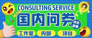 最新工作室内部国内问卷调查项目,单号轻松日入30+多号多撸【详细玩法教程】-私藏资源社