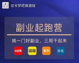 花爷-副业起跑营第2期,挑一门好副业,三周干起来(闲鱼|小红书|量化|套利)-私藏资源社