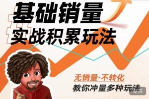 内功丨淘系基础销量实战积累玩法,无销量·不转化,教你冲量多种玩法-私藏资源社