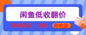 闲鱼低收翻价数码暴利项目,长期高收益【揭秘】-私藏资源社