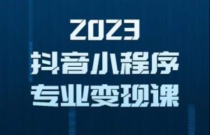 2023年抖音小程序变现保姆级教程,0粉丝新号,无需实名,3天起号,第1条视频就有收入-私藏资源社